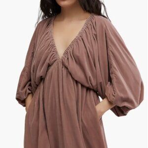 Portia Velvet Babydoll Minidress